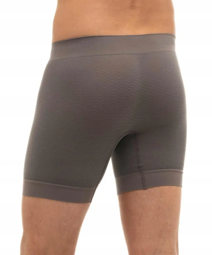 Bokserki majtki męskie termoaktywne Brubeck szare Base Layer - zdjęcie 2