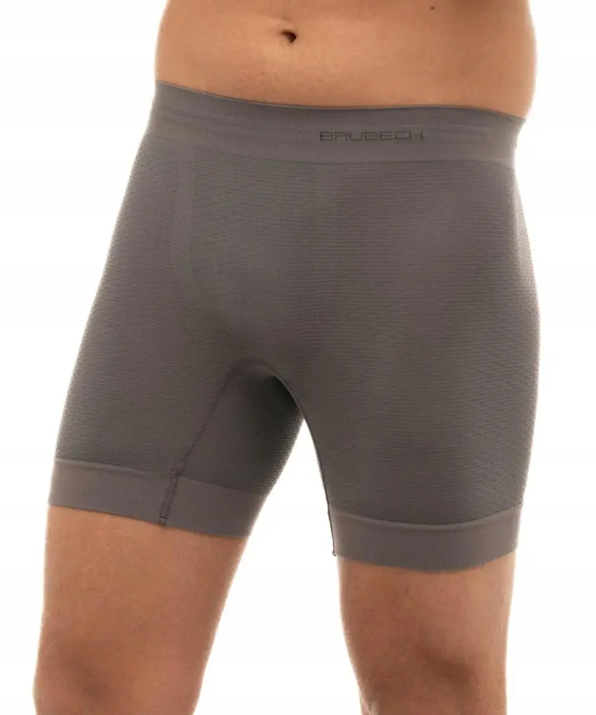 Bokserki majtki męskie termoaktywne Brubeck szare Base Layer - produkt Fundacji Fun and Drive Dzieciom