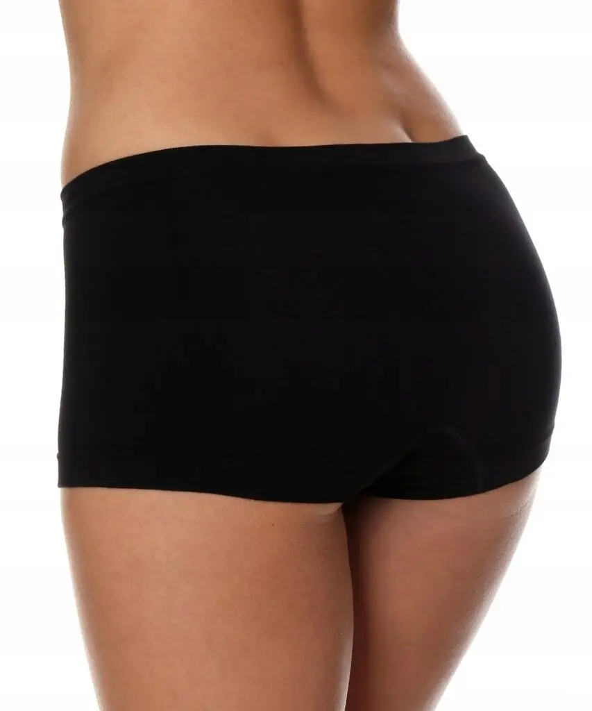 Majtki damskie bawełniane bokserki BRUBECK COMFORT COTTON czarne - zdjęcie 2