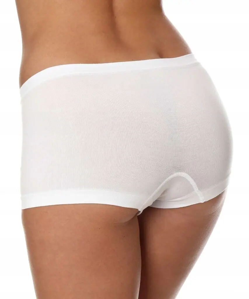 Majtki damskie bawełniane bokserki BRUBECK COMFORT COTTON białe - zdjęcie 2