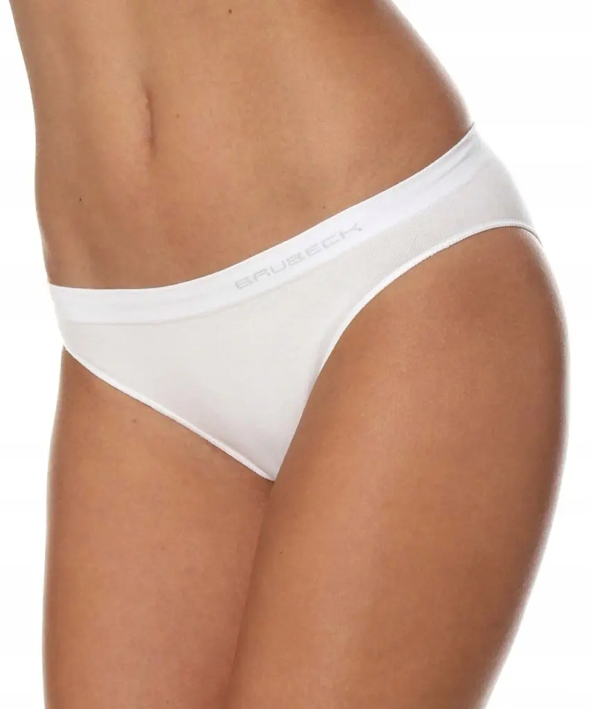 Majtki damskie bawełniane bezszwowe bikini BRUBECK COMFORT COTTON białe M - produkt Fundacji Fun and Drive Dzieciom