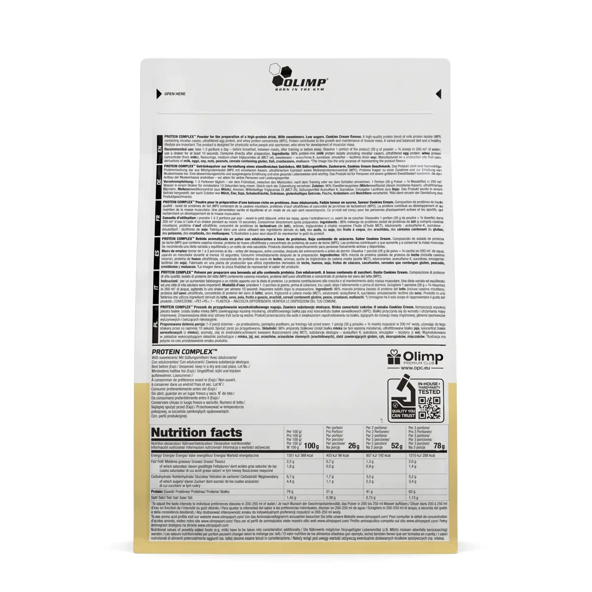 Białko serwatkowe Protein Complex OLIMP WPC - Izolat 700g smak ciastko - zdjęcie 5