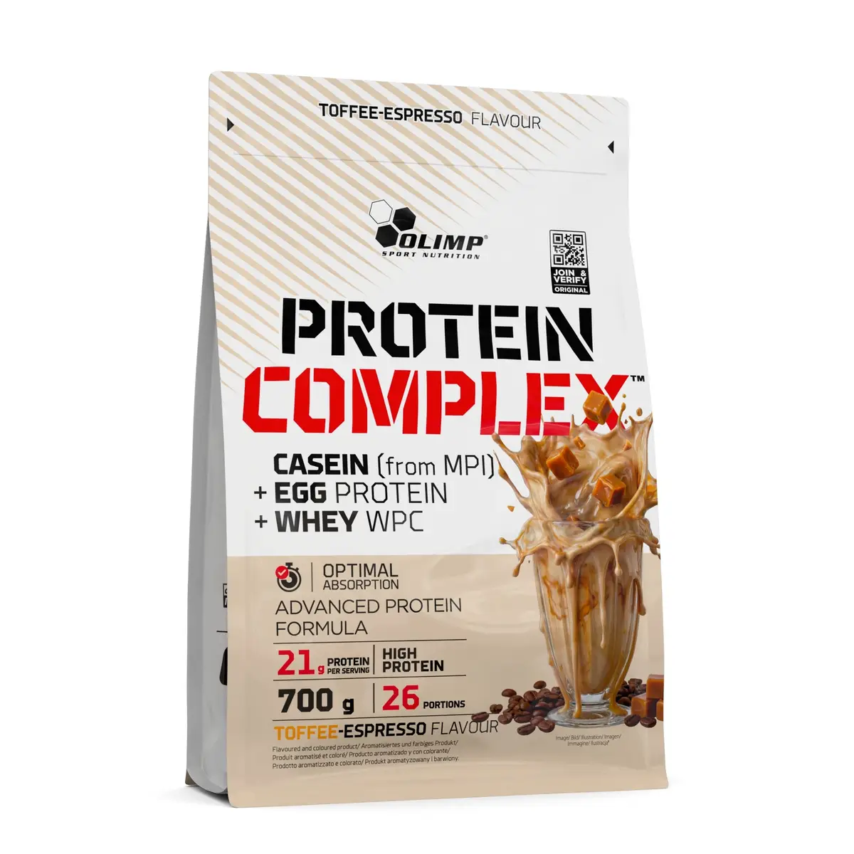 Białko serwatkowe Protein Complex OLIMP WPC 700g smak Toffee espresso - produkt Fundacji Fun and Drive Dzieciom