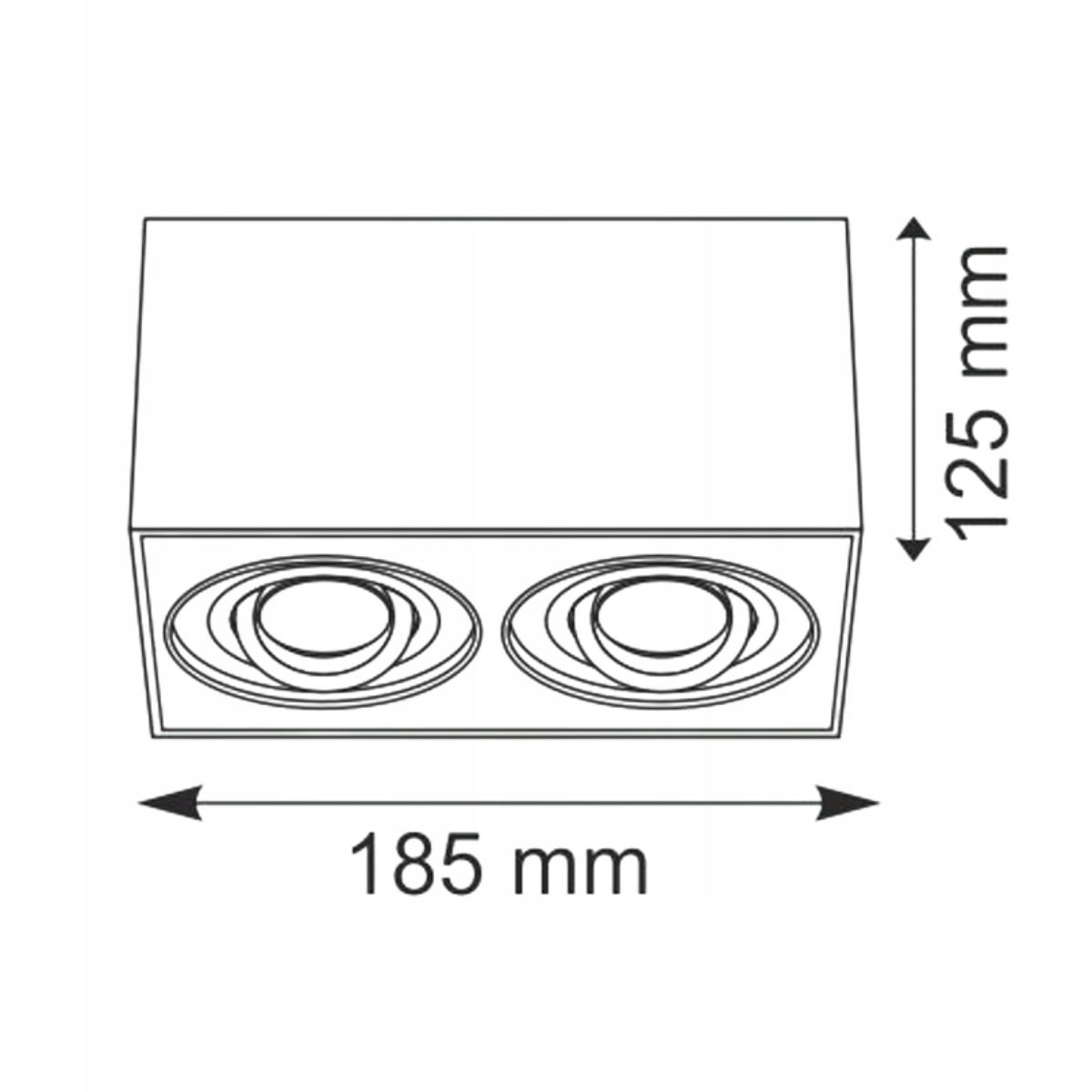 Oprawa oświetleniowa sufitowa natynkowa Polux 10 W GU10 12,5 cm czarny - zdjęcie 5