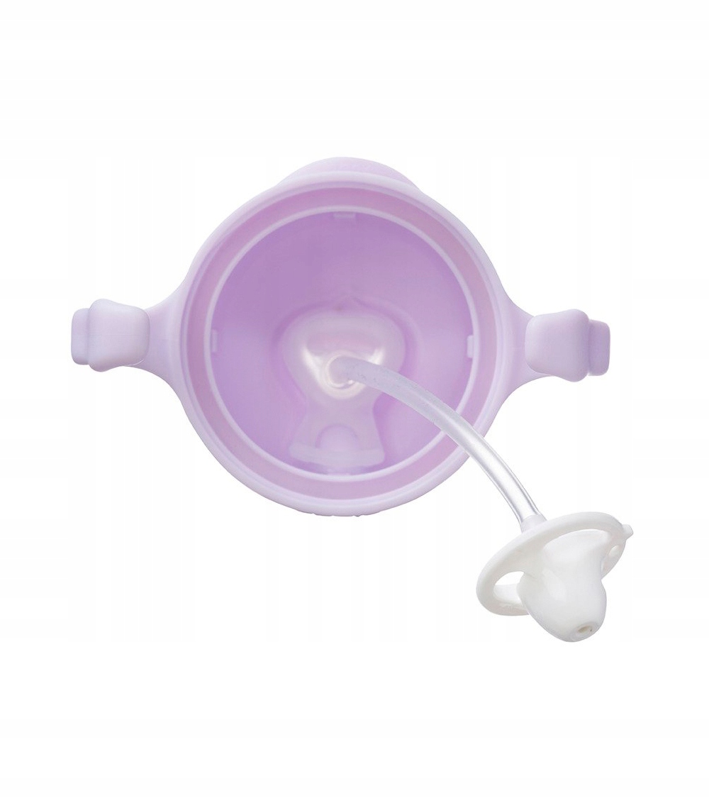 B.Box Bidon ze słomką obciążoną dla dzieci Boysenberry 240 ml 6m+ fioletowy - zdjęcie 3