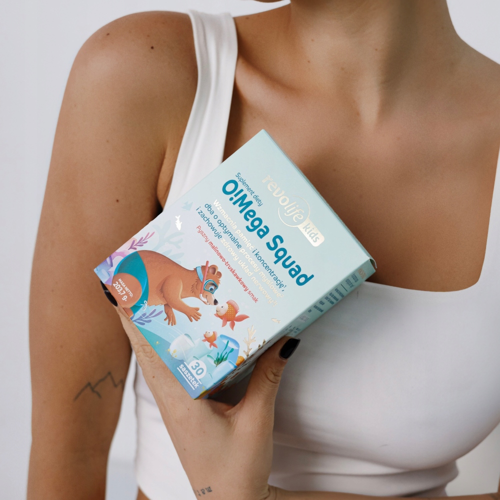 Revolife O!Mega Squad Omega 3 6 DHA EPA dla dzieci na odporność 30 saszetek - zdjęcie 6
