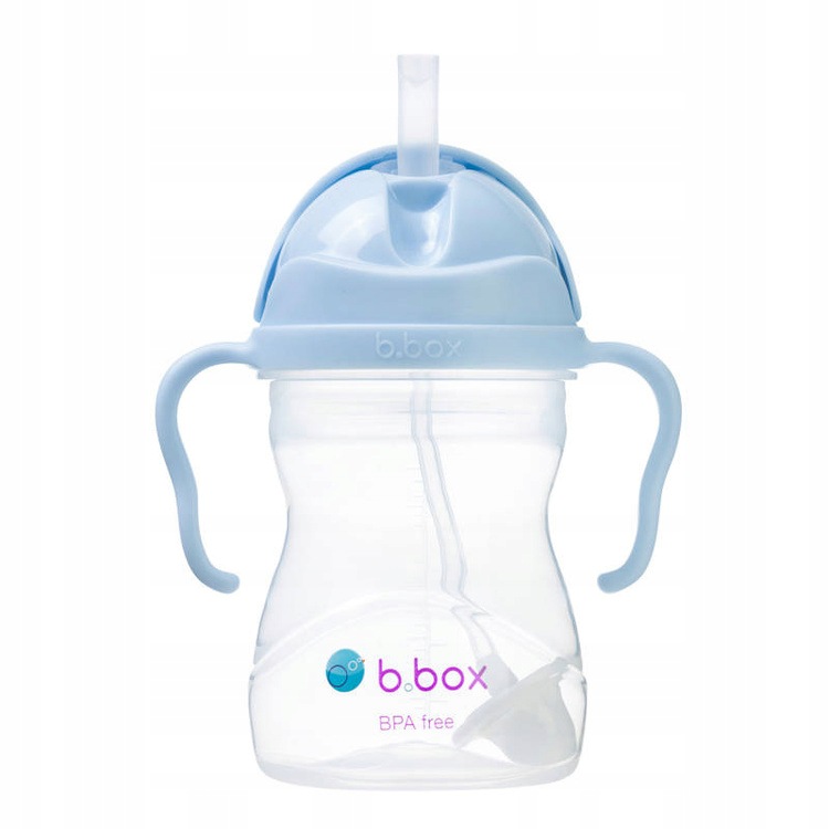 B.box Bidon ze słomką obciążoną dla dzieci 240 ml 6m+ Bubblegum - zdjęcie 3