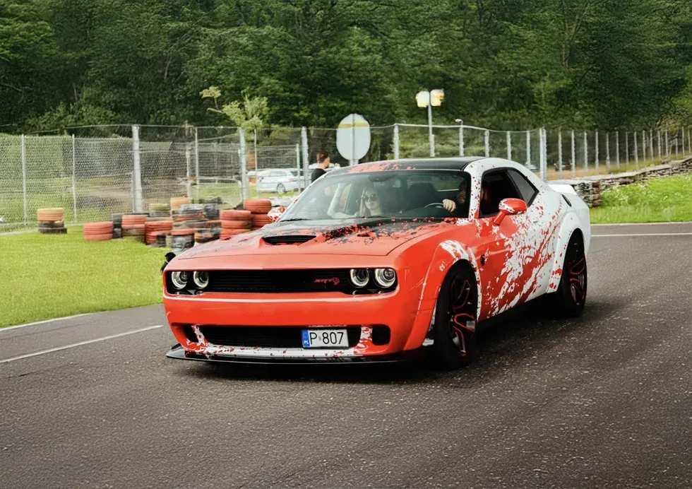 Przejazd Dodge Challenger Hellcat 900KM